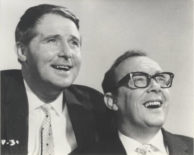 Eric Morecambe Ernie Wise English Comedy Act 1960's Portrait Vintage 8x10 Photo