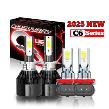 Combo Led Headlight Kit For Toyota Tacoma 2012-2015 Hilow Beam Fog Light Bulbs