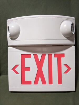 Dual-lite LTURW Emergency Lighting Unit/exit Sign 120/277v-ac
