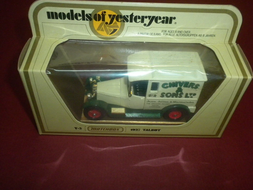 1927 TALBOT/CHIVERS MATCHBOX CAR Y-5 Models of Yesteryear 1978 mib ENGLAND - Image 2 of 4