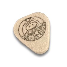 NATURAL WOOL FELT PICK - PLECTRUM FOR UKULELE & BANJO - JUMPING COW - WARM SOUND