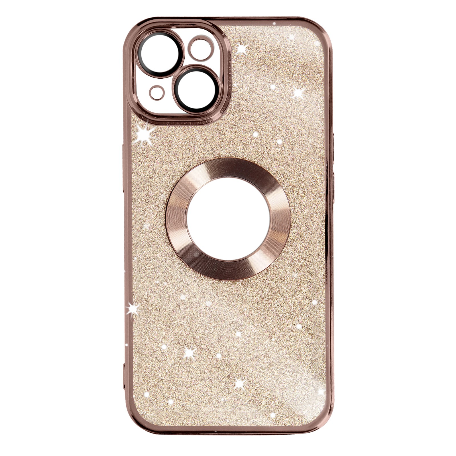 Coque iPhone 14 Plus silicone anti rayure paillettes amovibles