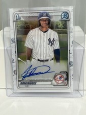 2020 Bowman Chrome Prospects Jasson Dominguez 1st Yankees Autograph