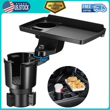 Hill 2-in-1 Detachable Car Cup Holder Tray Food Table Tray