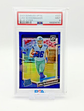 PSA 10 - Luke Schoonmaker [Blue Hyper] #227 2023 Panini Donruss Optic