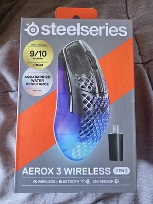 SteelSeries Aerox 3 Wireless Gen 2 Gaming Mouse - Shadow
