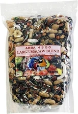 ABBA 4500 Large Macaw Blend Bird Food Diet  for Large Birds and Parrots - 5lb