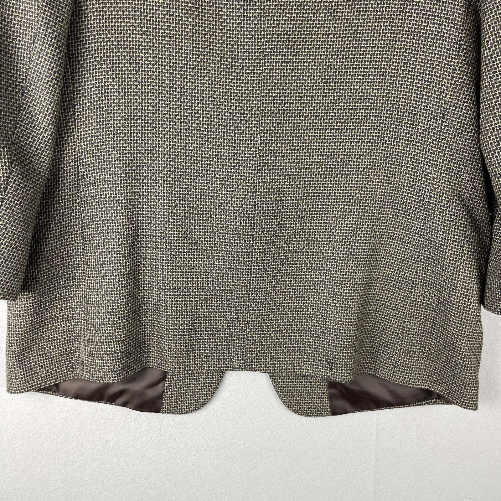 Andre Vachon Lambswool Blazer Sport Coat Mens 46S Brown 2 Button image 16