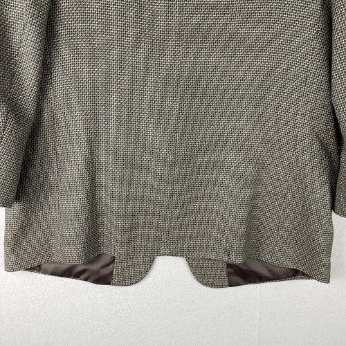 Andre Vachon Lambswool Blazer Sport Coat Mens 46S Brown 2 Button image 16