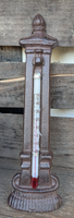❤️ AußEnthermometer Thermometer Springbrunnen Gusseisen Braun Antiklook ❤️