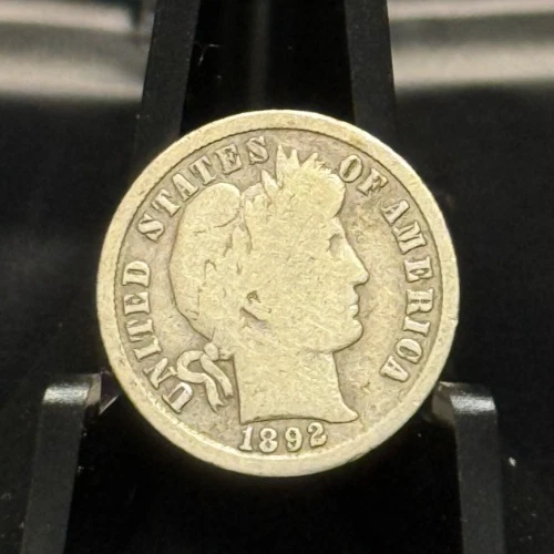 1892-S Barber Dime 10C Silver Coin