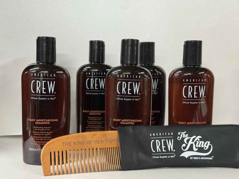 Paquete de 6 champúes hidratantes diarios American Crew 8,45 oz + cepillo Foto 4 de 4