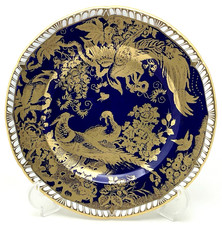 ROYAL CROWN DERBY PARADISE - COBALT BLUE A1290 8.5" PLATE 1ST QUALITY