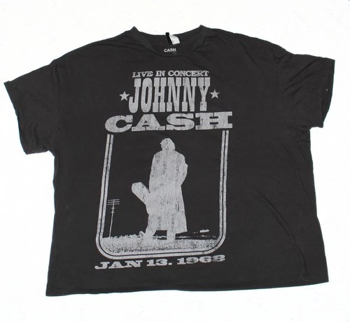 Johnny Cash Concert Jan 13 1968 T-Shirt Men’s 4XL Authentic Vintage vintage concert t-shirt, vintage, single stitch, B+ condition
