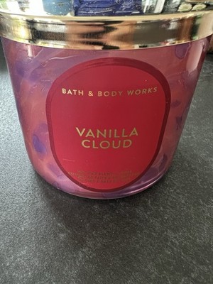 Bath and Body Works Kerze 3 Docht Vanilla Cloud Duftkerze Neu