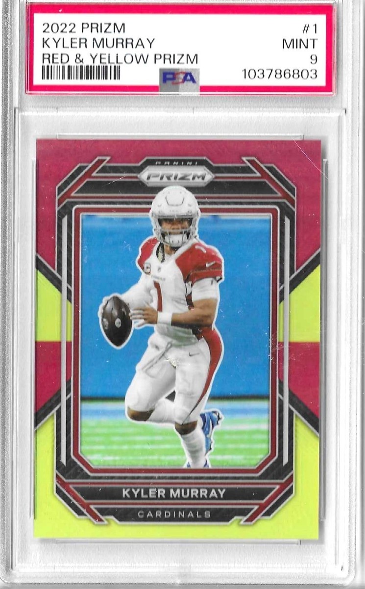Kyler Murray 2022 Panini Prizm Red/Yellow SP Prizm/44 PSA 9