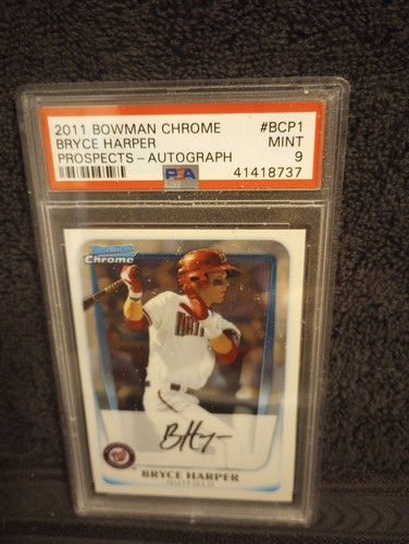 Bryce Harper [Autograph] #BCP1 2011 Bowman Chrome Prospects card