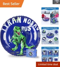 Tear-Resistant Inflatable Snow Tube - 36" Kids Sled with Easy Inflate Design