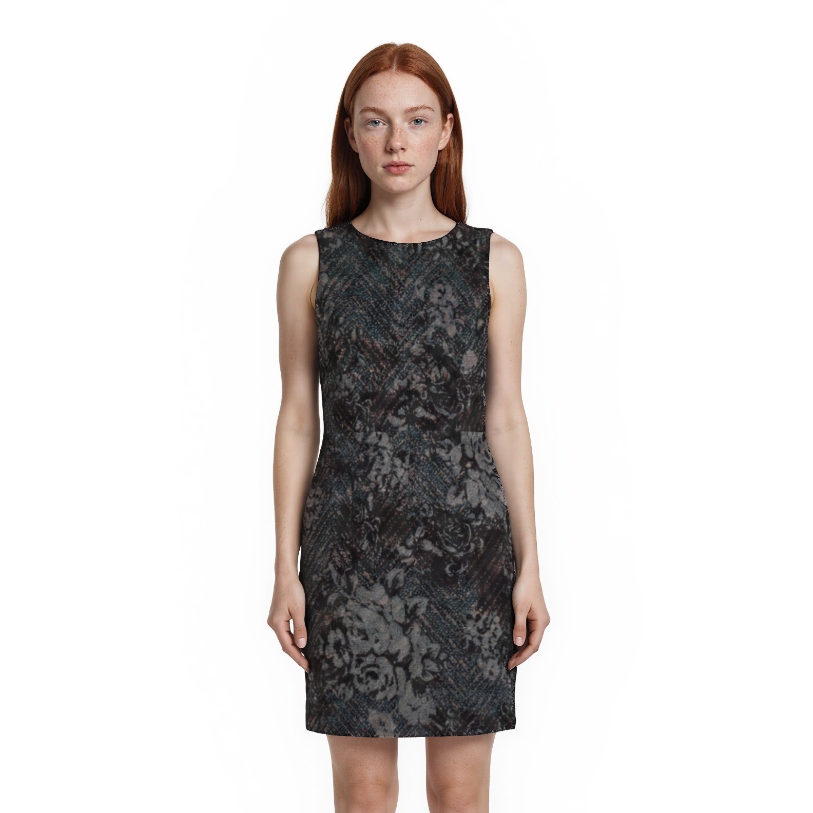 Antonio Melani Sheath Dress Women's Size 10 Multicolor Floral Jacquard