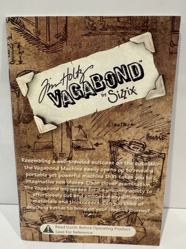 Tim Holtz Stampers Sizzix Vagabond Machine Product Guide Book