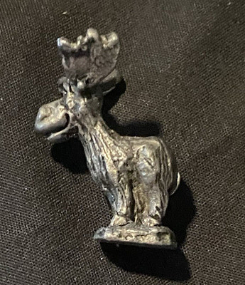 Michael Ricker Pewter Moose Mini Figurine Vintage **Won t Stand Up