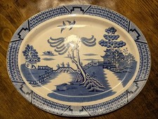 Willow Pattern Large Platter Booths