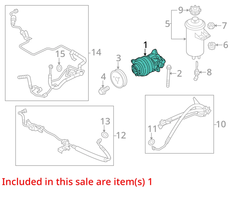 Bomba de dirección asistida BMW X5 2011 OEM 123 k millas - LKQ394926931 Foto 4 de 4