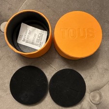 Joyero de cartón vacío naranja pequeño TOUS con bolsa de papel a juego