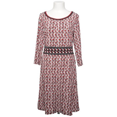 Max Studio, Kleid, Größe: L, 3906W59, Rot/Weiß/Schwarz/Grau #Jm9