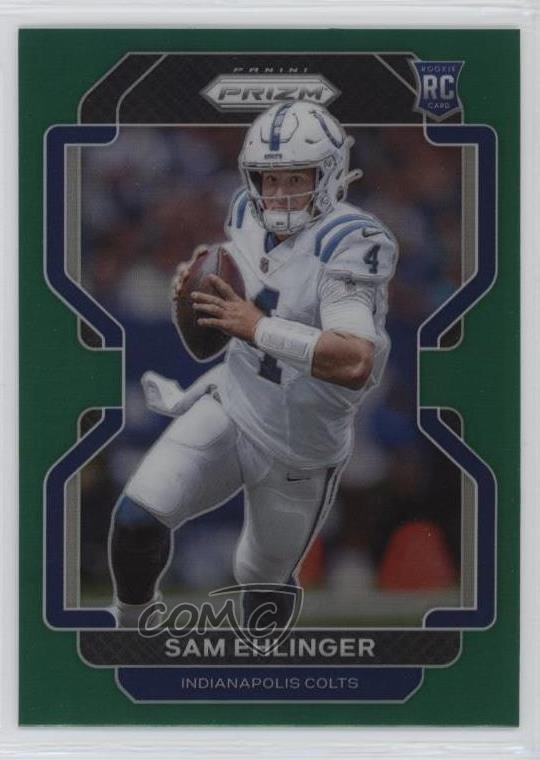 2021 Panini Prizm Rookie Green Prizm Sam Ehlinger #395 Rookie RC 0we5