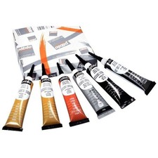 Peinture pour verre - Pébéo - Vitrail - Cerne relief - 6 tubes 20ml - Couleurs c