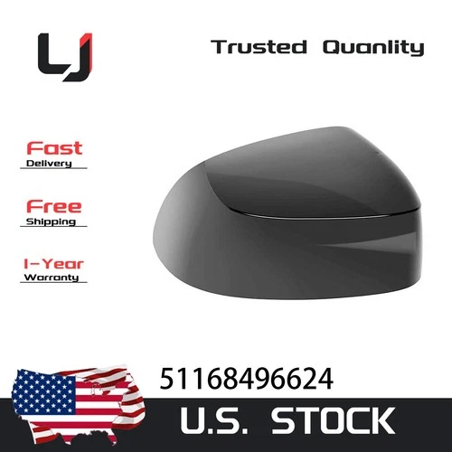 For BMW 2018-2023 X3 G01/ X4 G02/ X5 G05 Passenger Mirror Cover Cap Gloss Black