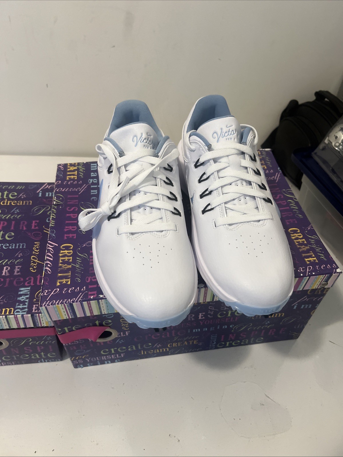 White Psychic Blue Photon Dust Fz7611-101 Us Sz 10