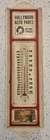 Vintage Metal Hollywood Auto Parts Star Tires Thermometer Sign 13x4
