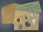 1958 US MINT SILVER PROOF SET 5-Coins w/ENVELOPE & COA A7399