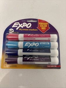 Expo Whiteboard Markers - 4 Pack