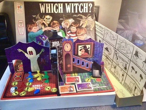 Vintage 1970 WHICH WITCH? Board Game - Milton Bradley RARE  INCOMPLETE PLZ Read