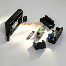 1/64 Scale Miniature Mini Furniture Set Diorama Plastic Model Decor Collect Prop