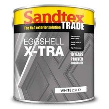 Sandtex Trade Eggshell X-Tra Exterior Wood and Metal Paint White (Oil-Based)