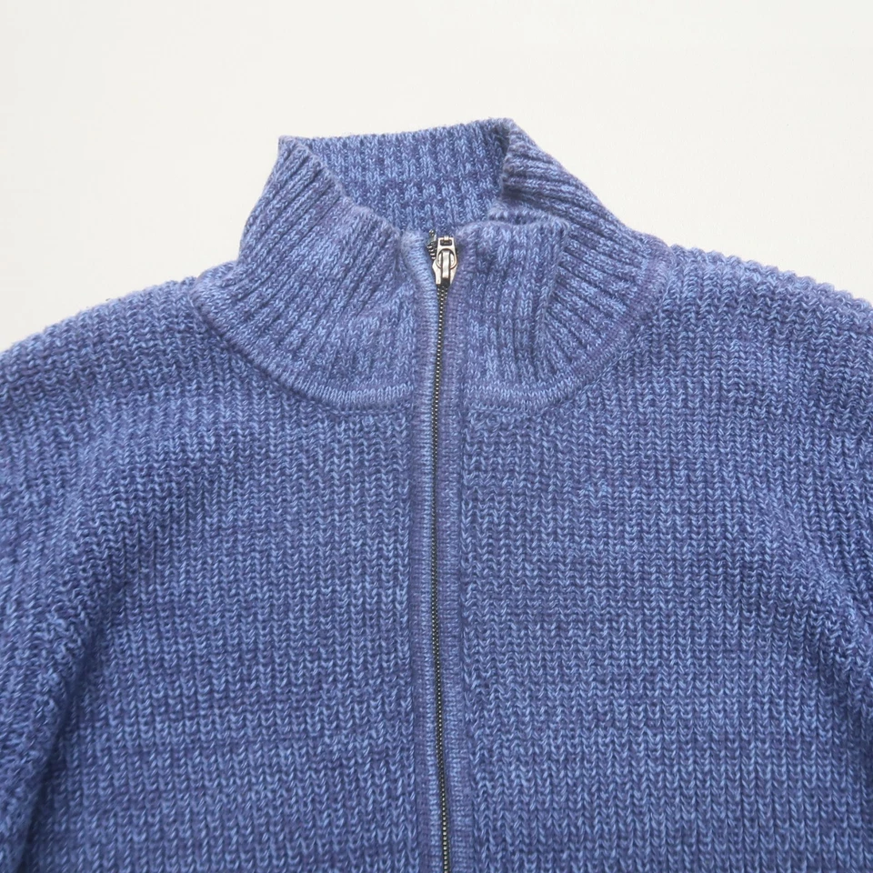 Cárdigan suéter mediano 100 % algodón tejido Coldwater Creek para mujer cremallera completa Foto 2 de 4