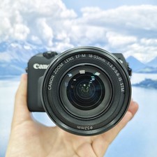 Canon EOS M Mirrorless Digital Camera with 18-55mm Lens and Charger Black