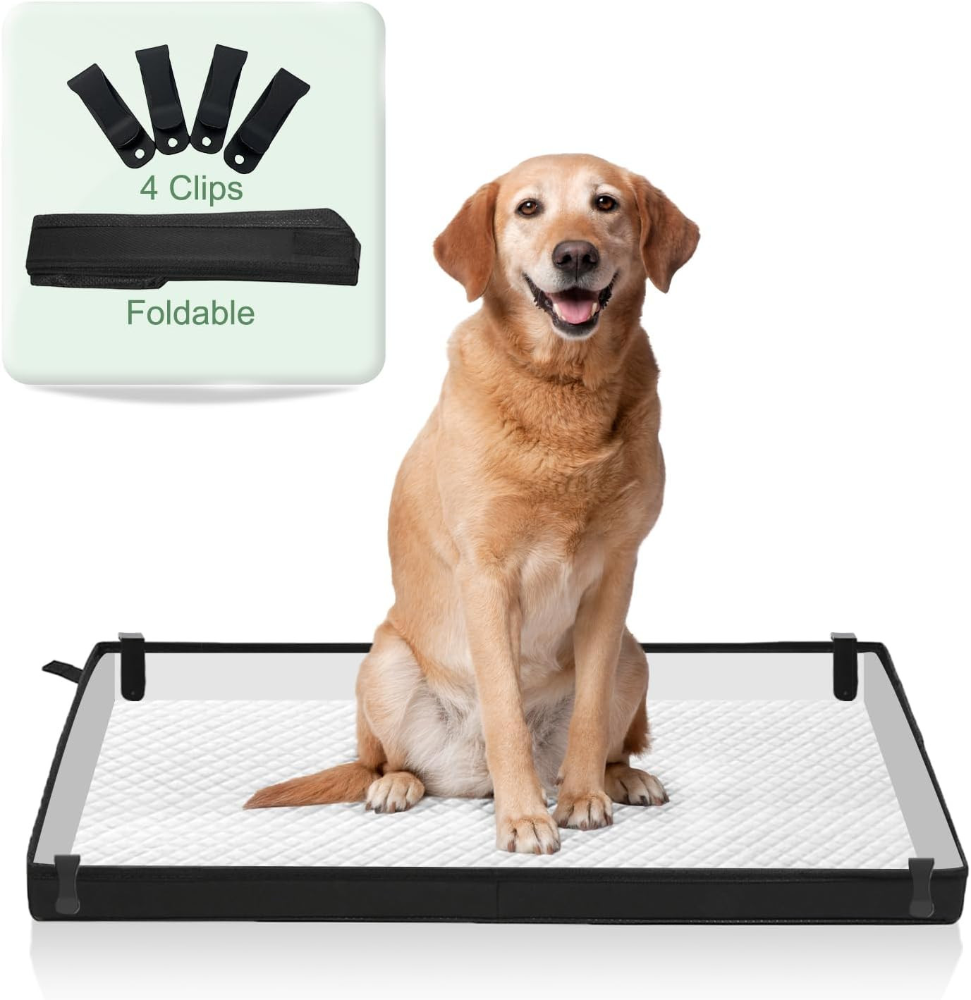Large Portable Dog Pee Pads Holder for Travel, Puppy Pad Holder Foldable Liner B