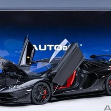 Autoart 1:18 Lamborghini Aventador SVJ Matte Black