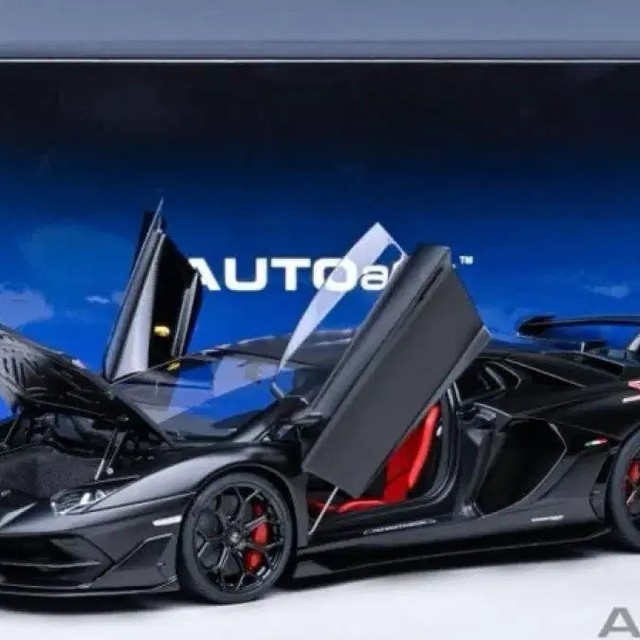 Autoart 1:18 Lamborghini Aventador SVJ Matte Black