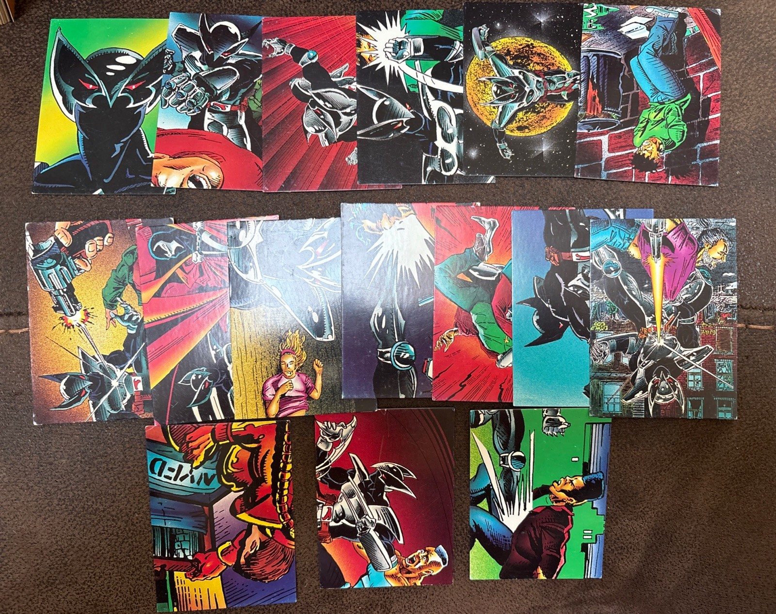 (16) Different Spawn Shadowhawk #59 Comic Card 1992 Images!