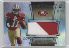 2013 Bowman Sterling Prism Refractor 19/30 Quinton Patton Jumbo Patch 2t8