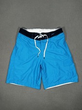 Speedo Swim Trunks Mens L Blue Cargo Mesh Lined Beach Board Shorts