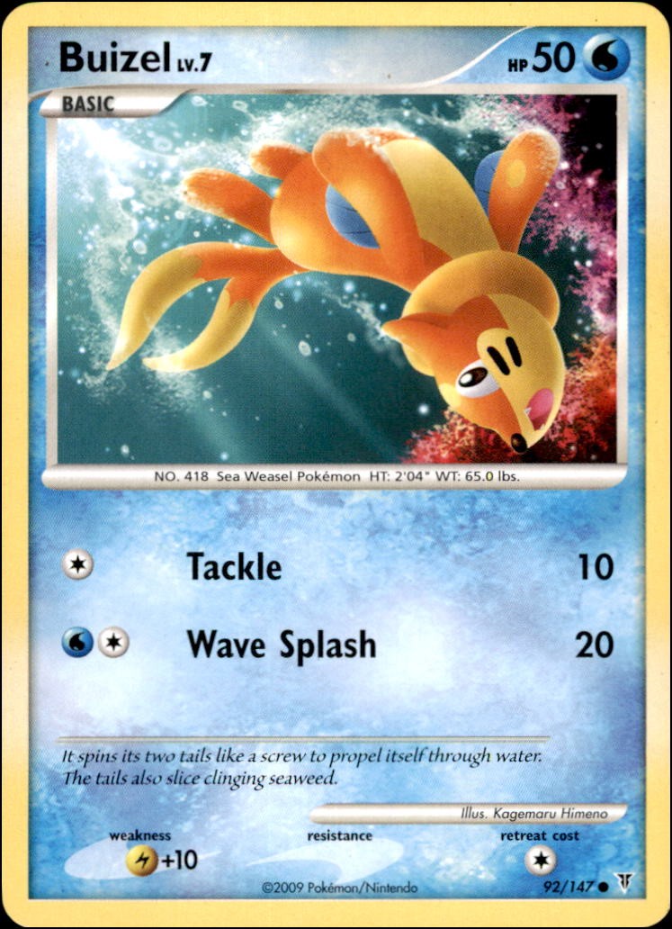 Pokemon - Buizel #92 - Supreme Victors Common