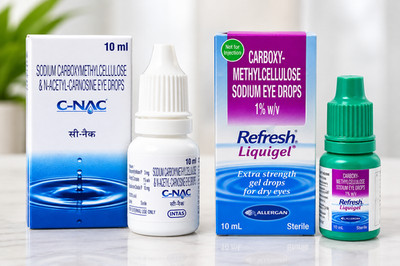 Refresh Gel Lubricating Eye Gel & C-Nac Eye Drops Combo ( pack of 1 = 2 pcs )