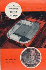 FA CHARITY SHIELD PROGRAMME 1965 Manchester United v Liverpool